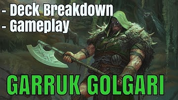 Magic: The Gathering Arena - Garruk Golgari Deck Tech & Gameplay