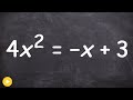 How to find the solutions of an quadratic equation - Free Math Help