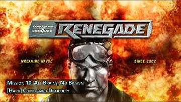 C&C Renegade - All Brains, No Brawn - [Hard] Commando Difficulty