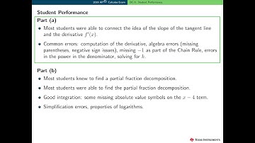 2019 AP Calculus BC5 Scoring and Common Errors