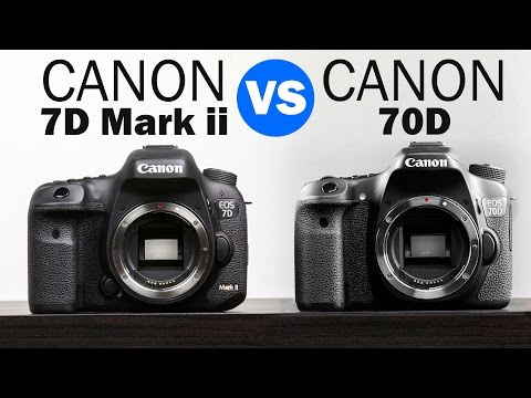 Vídeo: Diferença Entre Canon EOS 7D Mark II E 70D