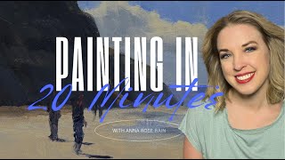 20 Minute Painting! Video 5  California Beach #20minutepainting #oilpainting #landscapepainting