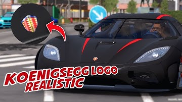 How To Make Realistic Koenigsegg Logo Design Tutorial Car Parking Multiplayer
