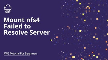 Mount nfs4 Failed to Resolve Server
