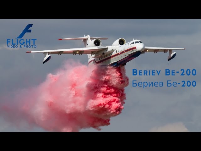 Aviation Takeoff Beriev Be-200 Altair multipurpose amphibious