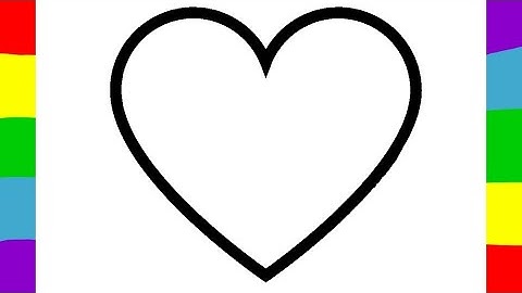 Draw A colourful heart| Heart drawing step by step| Heart drawing 
