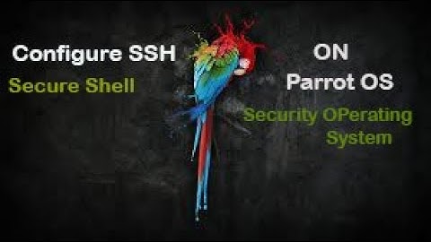 How to Access   and Configure  Parrot Linux  Remotely using Secure shell .