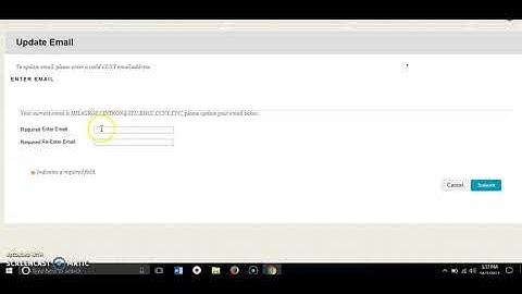BMCC E-Learning: Update your email on Blackboard
