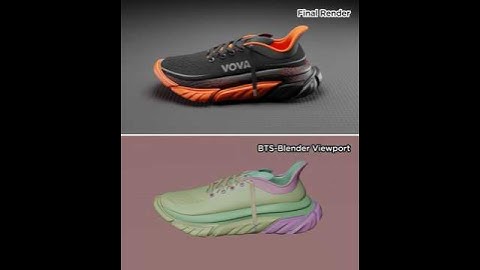 A little BTS... Final vs Viewport... of the latest sample animation for a shoe brand... 💫