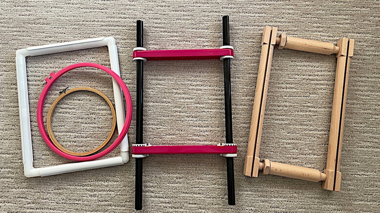 Cross Stitch Basics - Frames and Hoops - Which to choose and how to use 