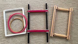 Cross Stitch Basics - Frames and Hoops - Which to choose and how to use