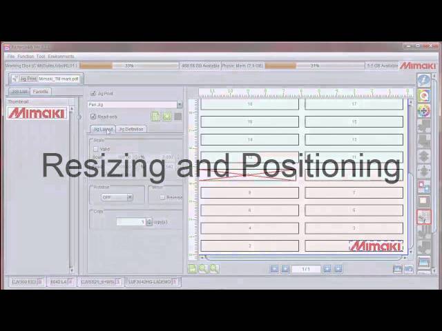 RasterLink 6 Jig Function - YouTube