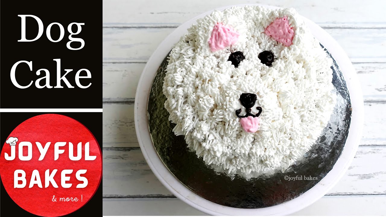 Dog Cake | Easy Dog Face Cake | Puppy Cake | How to make a Dog ...