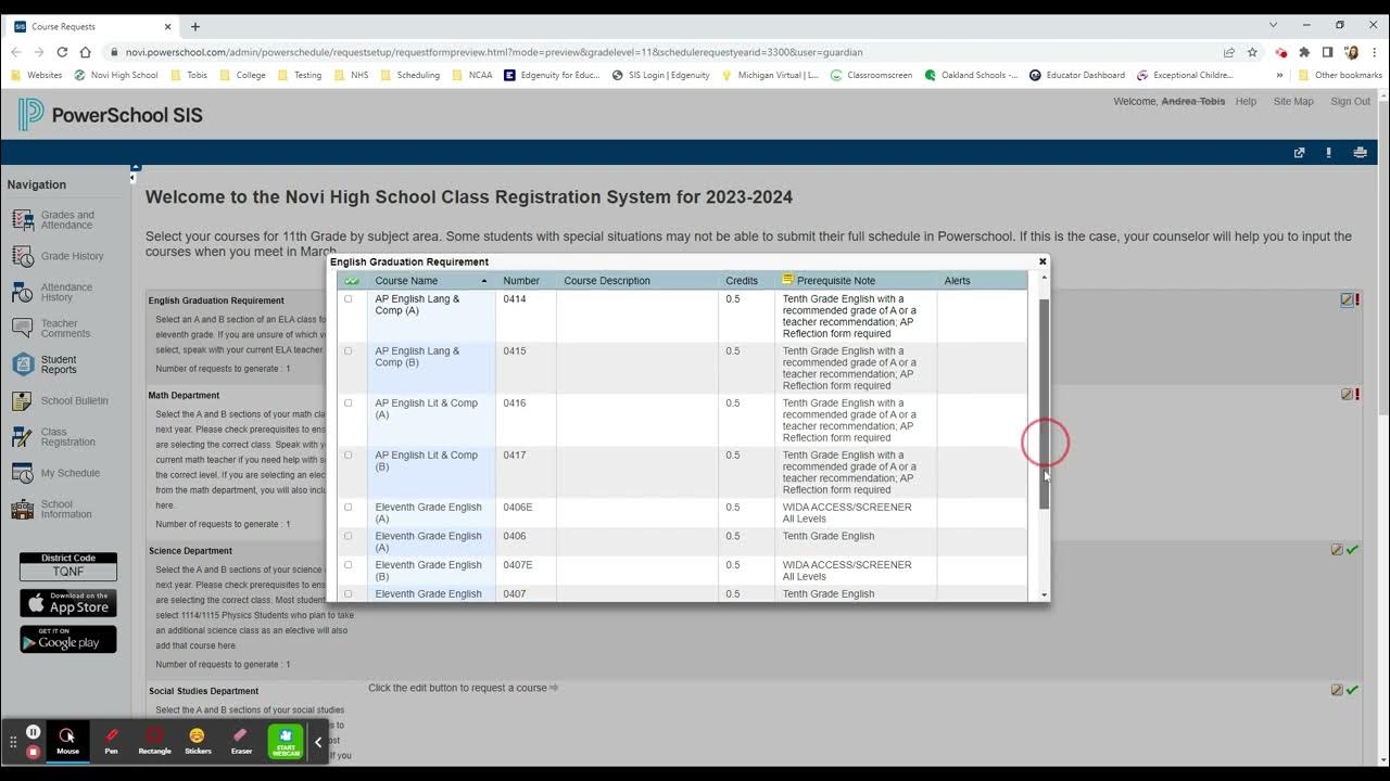 PowerSchool Scheduling YouTube