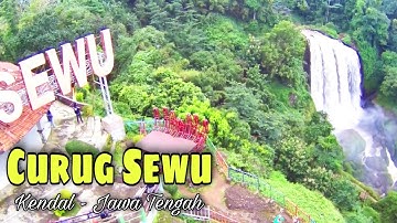 Suasana Terkini Wisata Air Terjun Curug Sewu Kendal Jawa Tengah | Drone Footage 2021