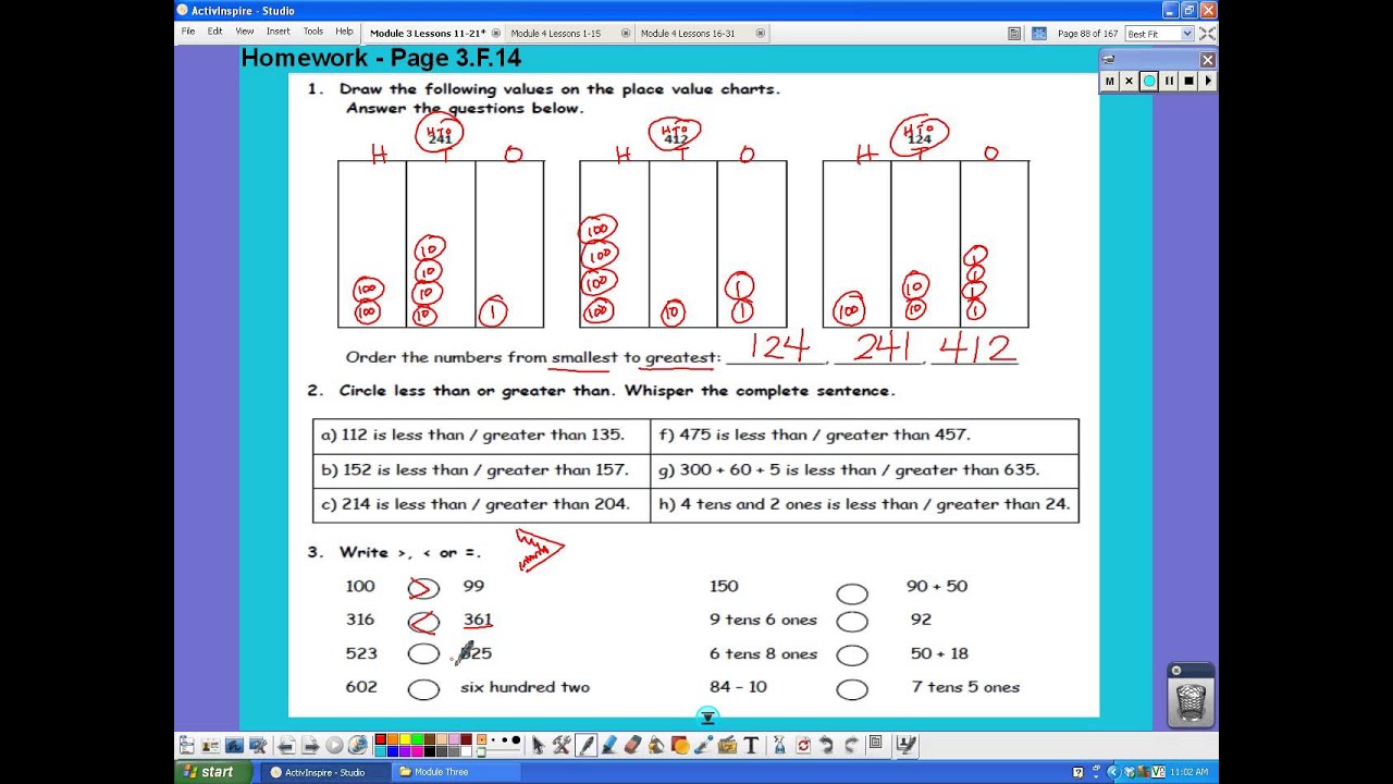 lesson 9 homework answer key grade 2