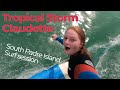 Tropical Storm Claudette, surfing South Padre Island