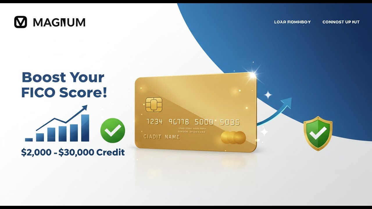 MAGNUM Credit Builder: Boost Your FICO Score by 86 Points & Build $2,000–$30,000 Credit