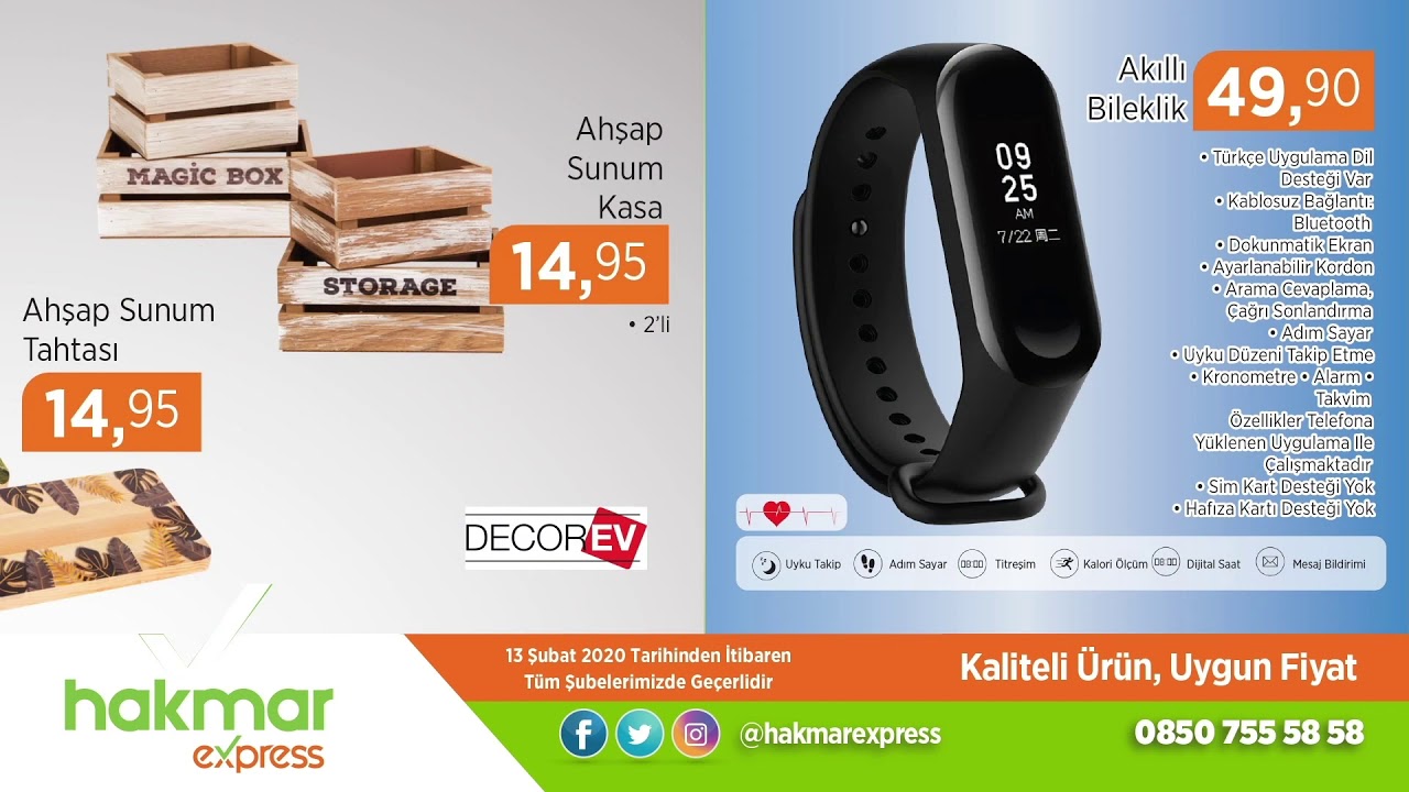 Hakmar Express | Aktüel Ürünler - 13 Şubat 2020