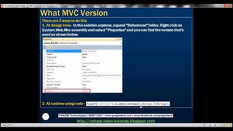 02 What aspnet mvc version is my mvc application using   Part 2