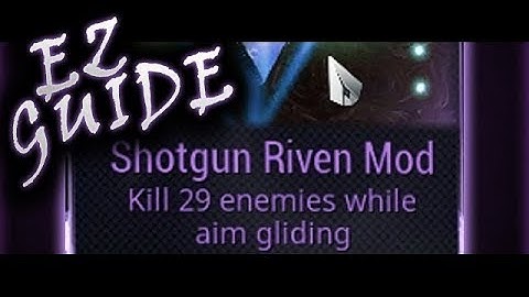 Warframe - Riven Challenge Guides #3 | Kill enemies while aim gliding (EZiest way)