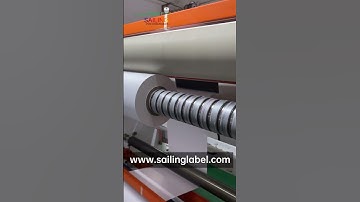 Our slitting workshop/www.sailinglabel.com #label #quality #sailing #material #factory #workshop