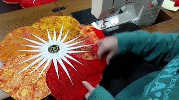 Quilting Tutorial - How to bind the Quiltworx Petals Placemats: Part 2
