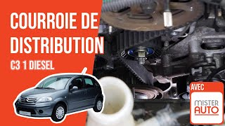 Changer la Courroie de Distribution et la Pompe à eau C3 1 1.4 HDI 🚗