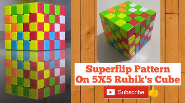 Creating Superflip Pattern on 5X5 Rubik