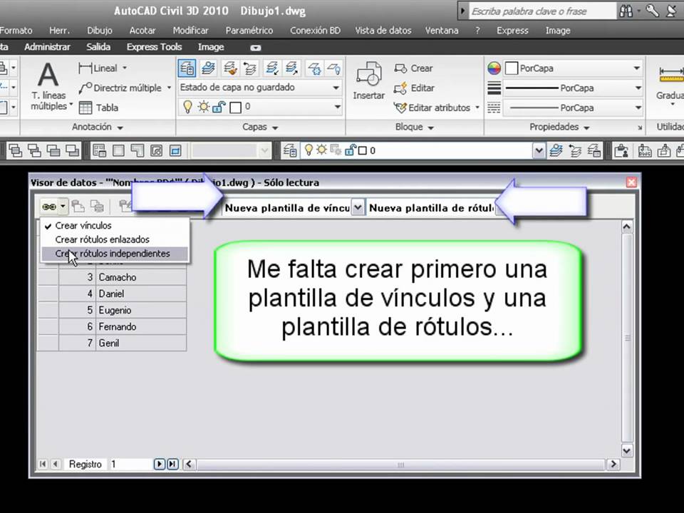 05 Base de Datos Cad-Excel