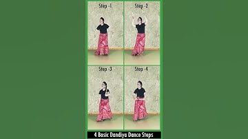 सीखिए - सिर्फ पैरों के एक Step से  || 4 Basic Dandiya Dance Steps ||#dance #shorts #viral #trending