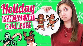 Holiday Pancake Art Challenge with Kenni! FAB or FAIL?