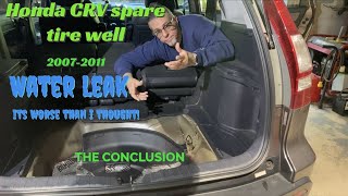 Honda CRV spare tire well water leak FIX!  The Conclusion.  20072011