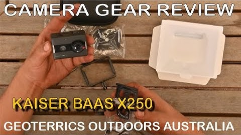 Kaiser Baas X250 Sports Cam Review by Ty - Geoterrics Outdoors Australia