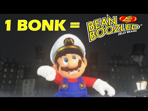 Mario Odyssey, but every time I BONK, I eat a Bean Boozled Jelly Bean