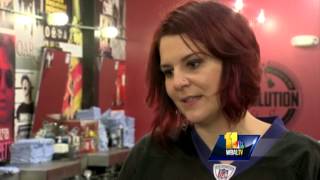 Barber shop offers Ravens hair color, cuts