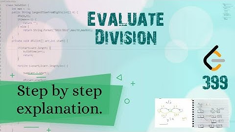 Evaluate Division LeetCode 399 September Challenge