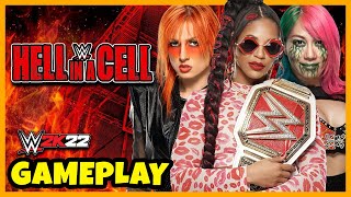 TRIPLE THREAT TITLE MATCH- Hell In A Cell 2022 - WWE 2K22 Gameplay
