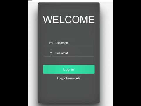 Creating a 3D login form using HTML and CSS