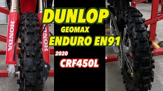 Dunlop Geomax Enduro EN91 Install ( 2020 Honda CRF450L )