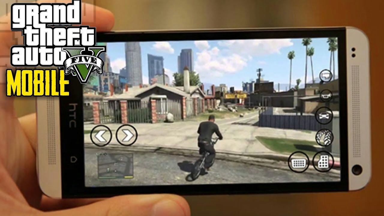 Playing GTA 5 on an iPhone would look like this (GTA 5 Mobile) 