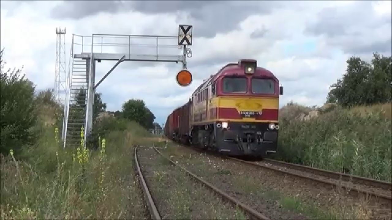 Pociągi towarowe trakcją spalinową w roku 2015. Towary na Dieslu.