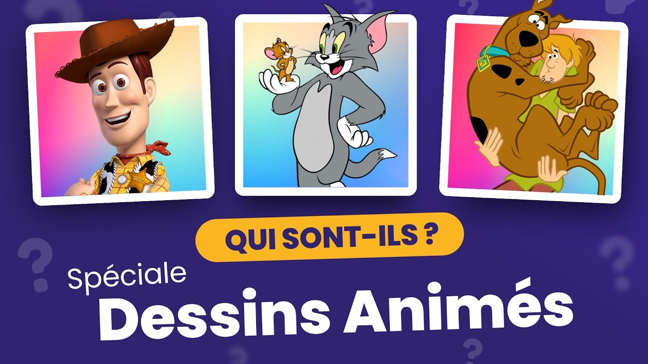 QUIZ Dessins Animés: Devinez les noms de ces 60 Personnages - Toutes