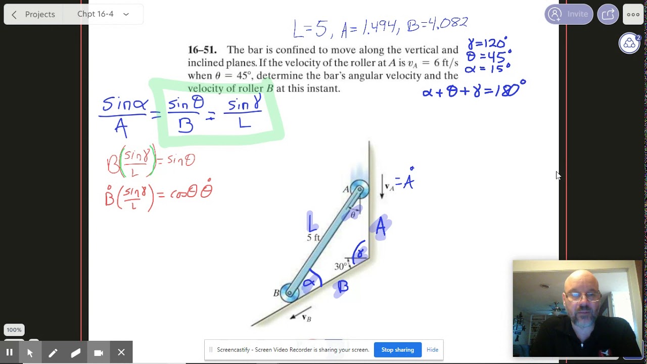 Dynamics: 3C Rotation with Translation: HW16-51 - YouTube