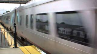 HANG ON!!! 150mph HIGH SPEED AMTRAK  ACELA HD - KINGSTON STATION
