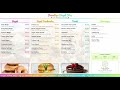Colorful Bagel Shop Menu