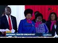 MPs LEADS A CHORUS SONG AT PRAYER BREAKFAST INFRONT OF RUTO!!!