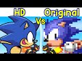 Friday Night Funkin' VS SONIC.EXE Prey HD vs Original (FNF Mod) (Sonic The Hedgehog)