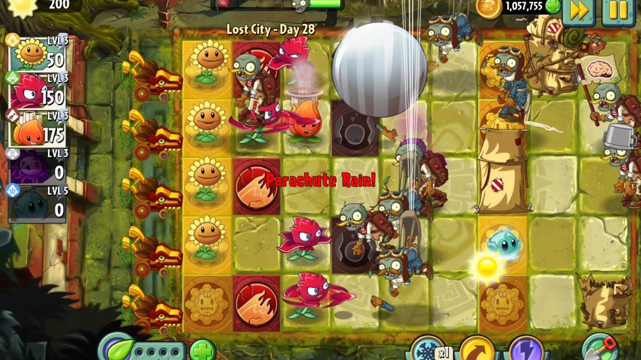 Plants vs Zombies 2 Lost City D28 - YouTube