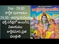 Day - 29,30🙏కార్తీక పురాణము🙏 29,30 - అధ్యాయము🙏భక్తి పరీక్షలో అంబరీష విజయము కార్తీకమాస వ్రత ఫలశ్రుతి🙏